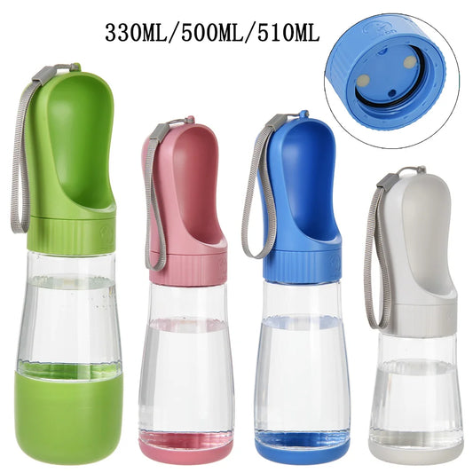 Pet 2 in 1 Portable Dog Water Bottle Food Container for Small Large Dogs Cats Drinking Bowl Outdoor Golden Retriever Supplies